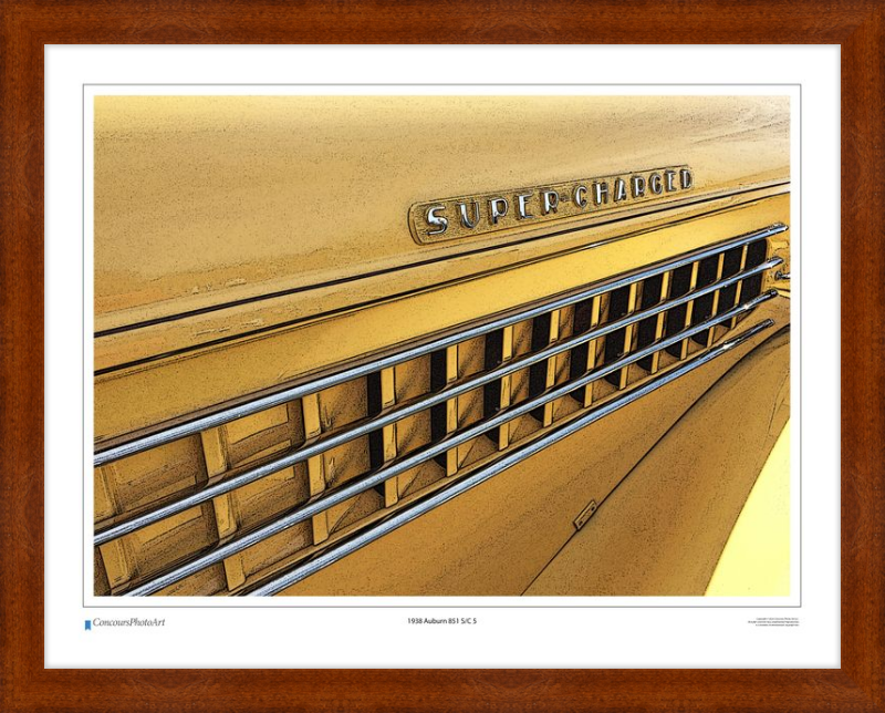 1938 Auburn 851 S/C 5 / CPA322C / Stylized Print