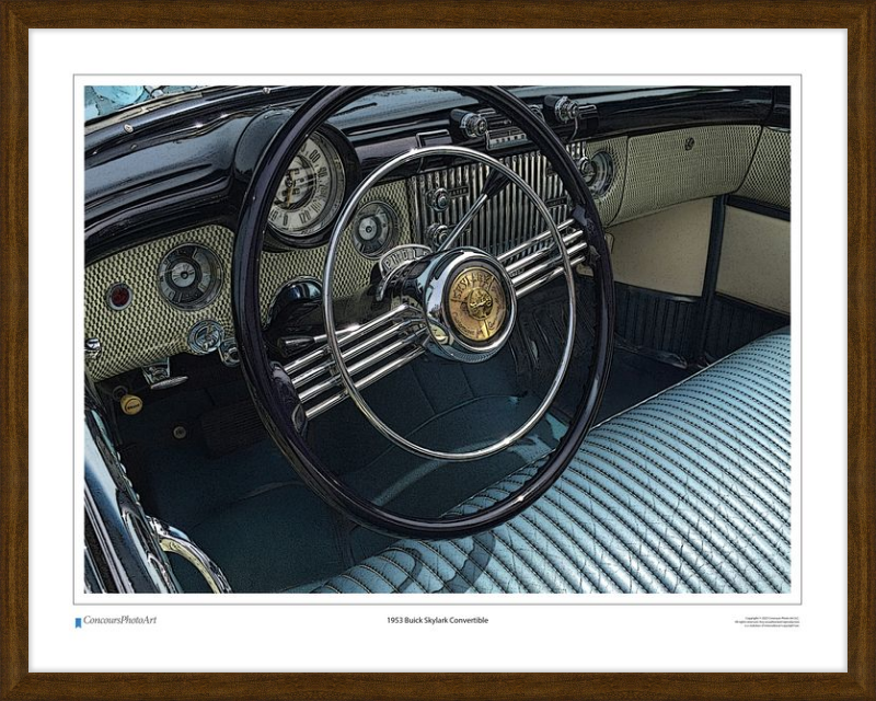 1953 Buick Skylark Convertible / CPA606C / Stylized Image