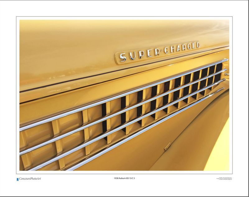1938 Auburn 851 S/C 5 / CPA322A / Color Print