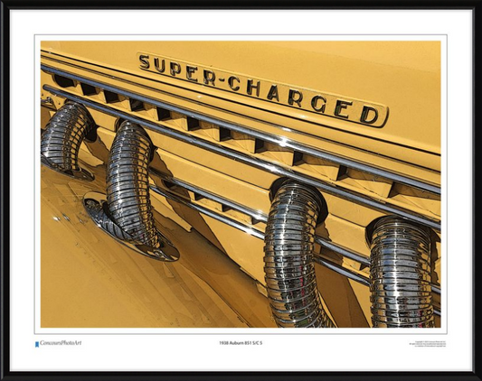 1938 Auburn 851 S/C 5 / CPA306C / Stylized Image