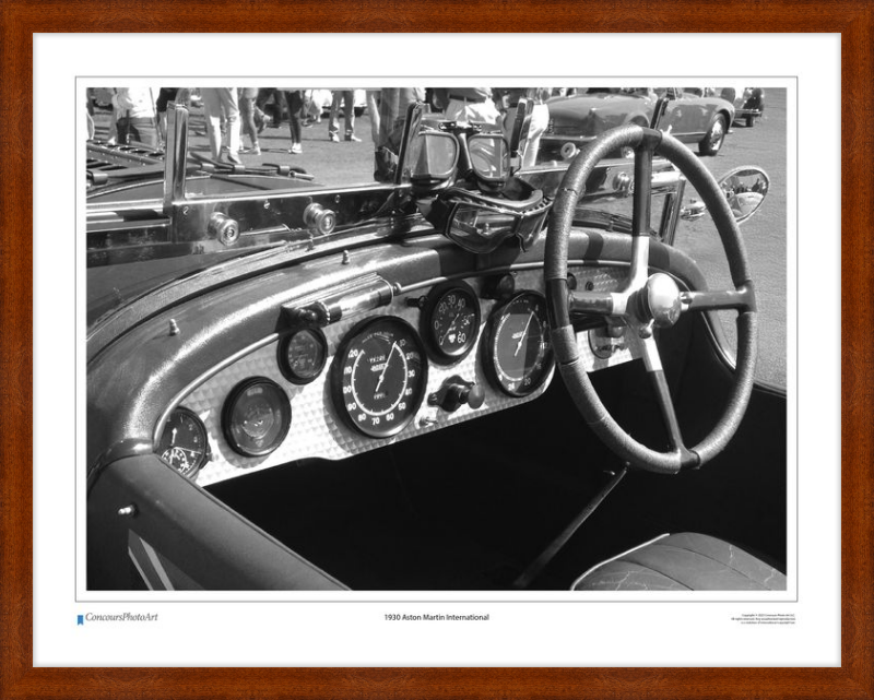 1930 Aston Martin International / CPA602B / Black and White