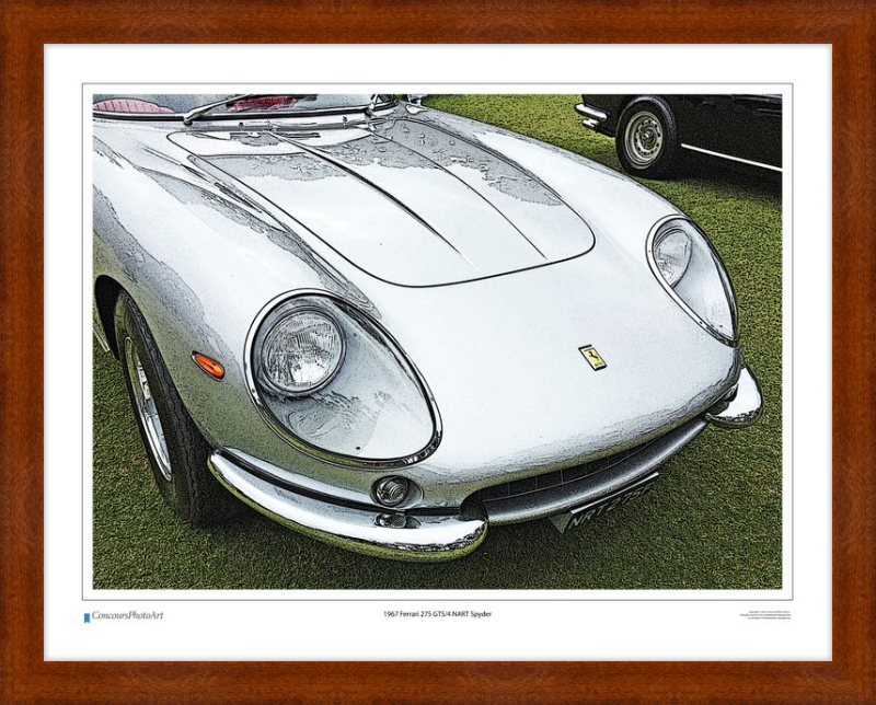 1967 Ferrari 275 GTS/4 NART Spyder / CPA218C / Stylized Print