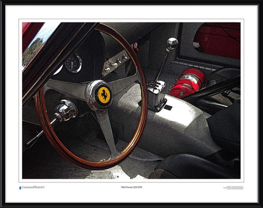 1962 Ferrari 250 GTO / CPA601C / Stylized Image
