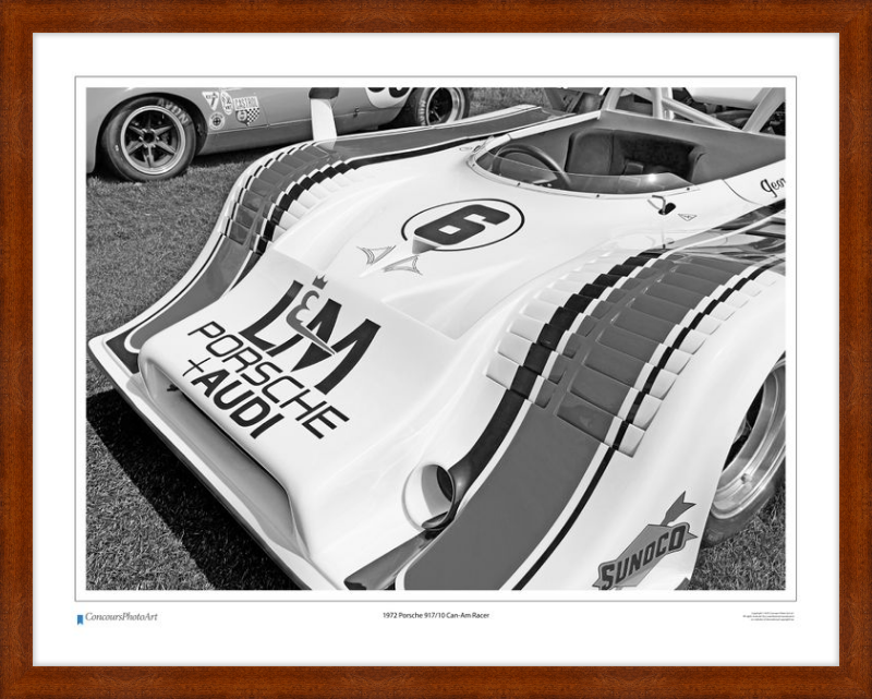 1972 Porsche 917/10 Can-Am Racer / CPA416B / B&W Print
