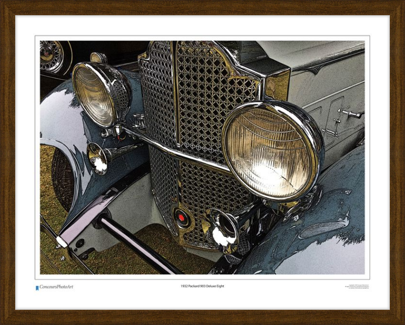 1932 Packard 903 Deluxe Eight / CPA312C / Stylized Print