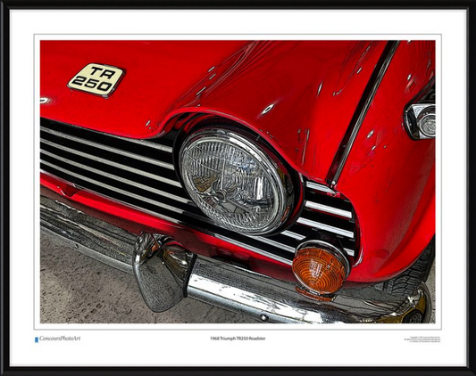 1968 Triumph TR250 Roadster / CPA111C / Stylized Image