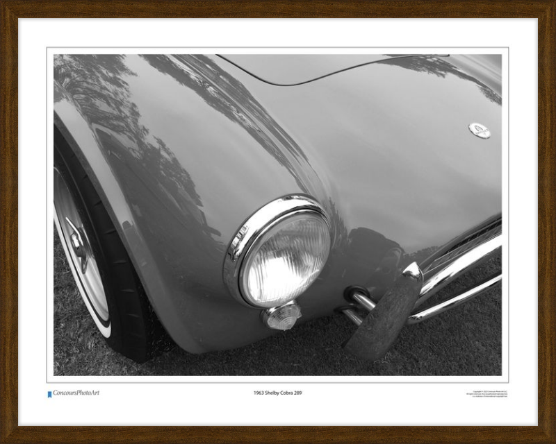 1963 Shelby Cobra 289 / CPA303B / Black and White