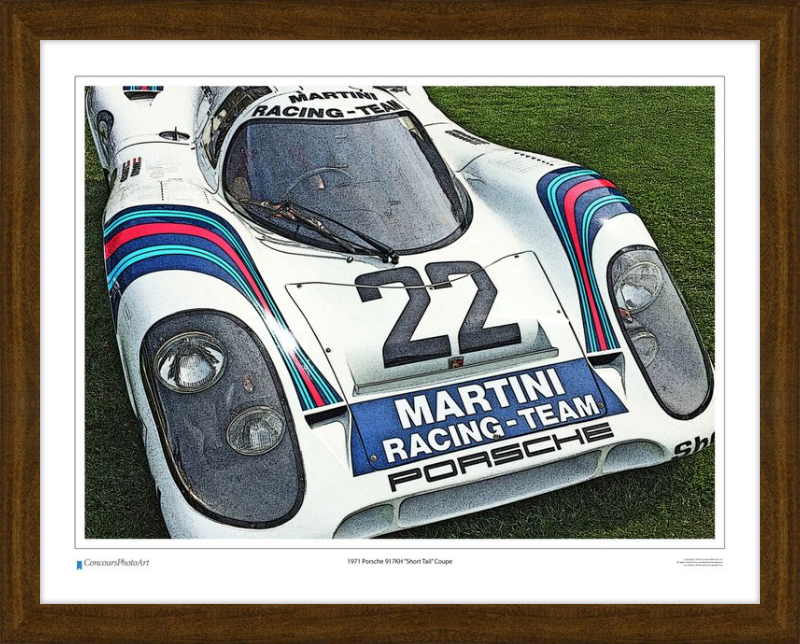 1971 Porsche 917KH "Short Tail" Coupe / CPA409C / Stylized Print