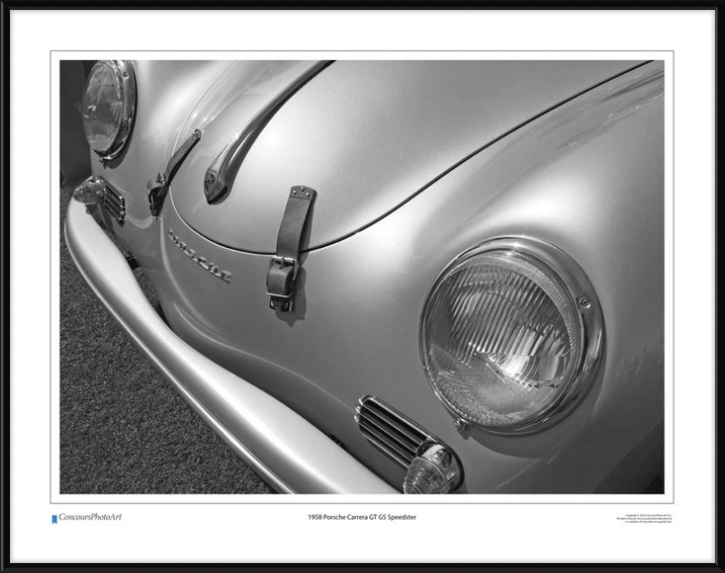 1958 Porsche Carrera GT GS Speedster / CPA203B / Black and White