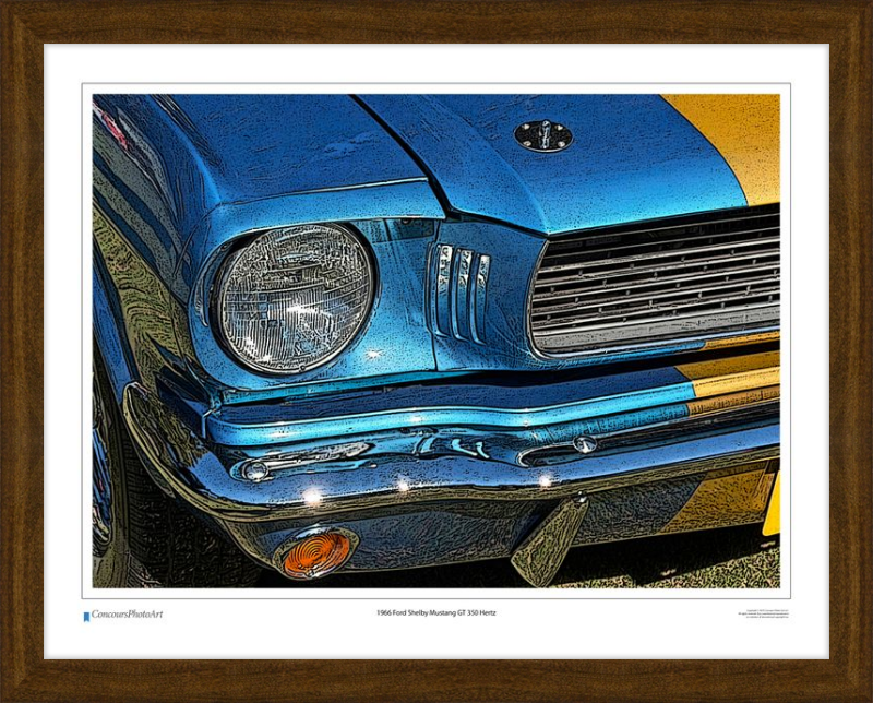 1966 Ford Shelby Mustang GT 350 Hertz / CPA319C / Stylized Print