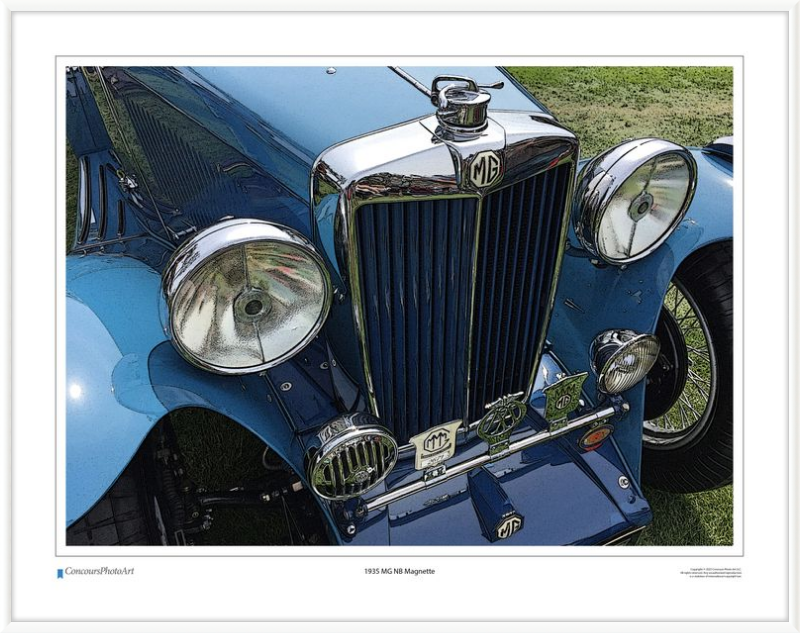 1935 MG NB Magnette / CPA105C / Stylized Image