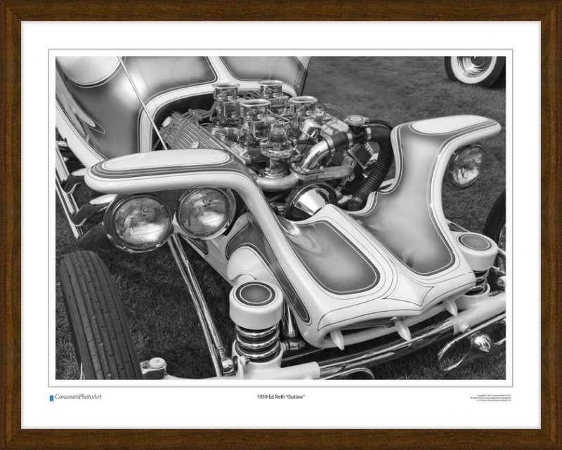 1959 Ed Roth "Outlaw" / CPA503B / Black and White