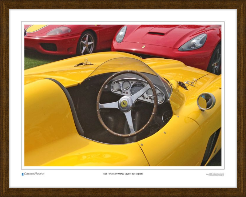 1955 Ferrari 750 Monza Spyder by Scaglietti / CPA610A / Color Image