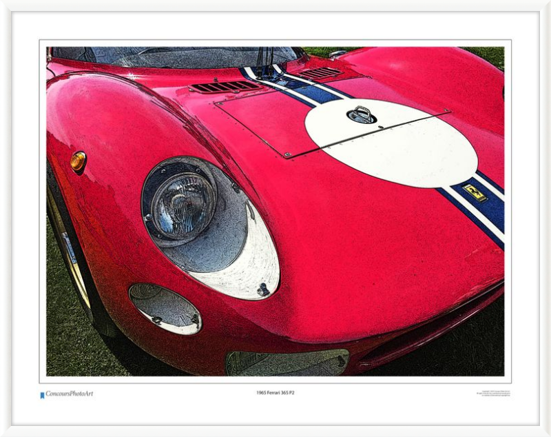 1965 Ferrari 365 P2 / CPA411C / Stylized Print