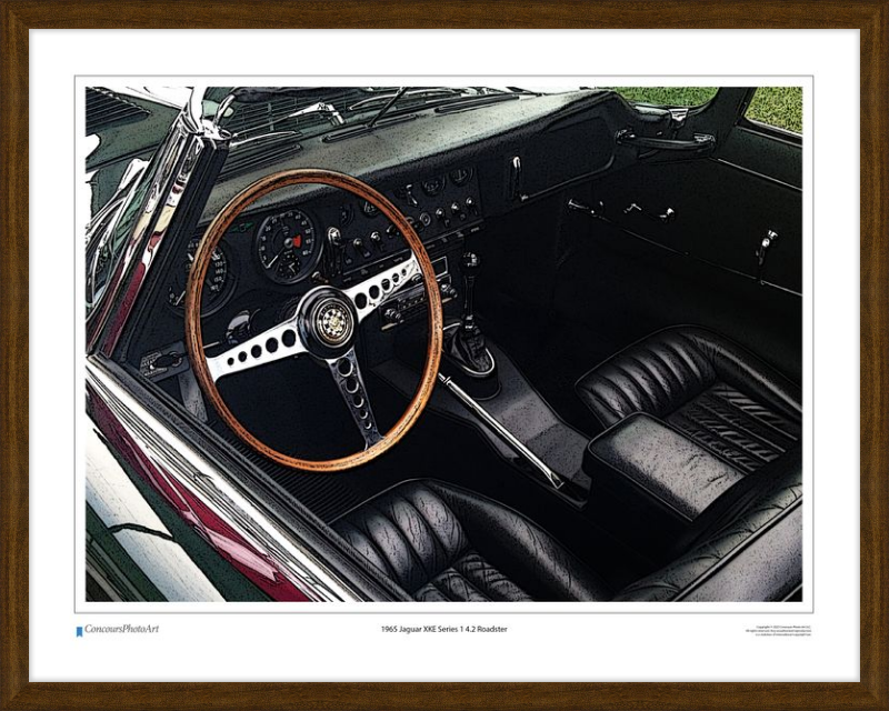 1965 Jaguar XKE Series 1 4.2 Roadster / CPA605C / Stylized Image