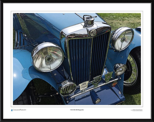 1935 MG NB Magnette / CPA105C / Stylized Image