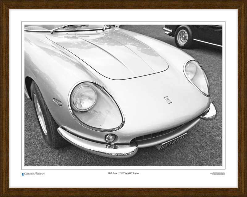 1967 Ferrari 275 GTS/4 NART Spyder / CPA218B / B&W Print