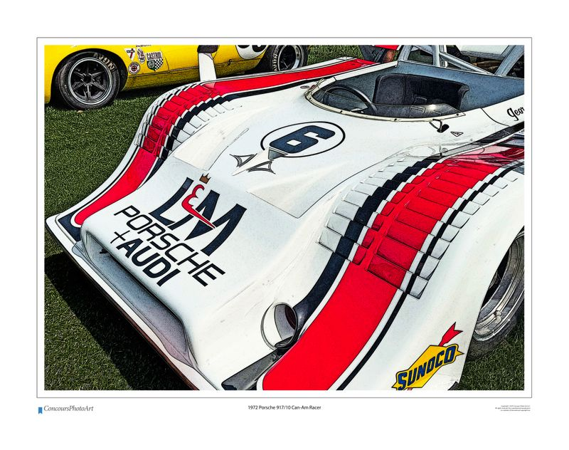 1972 Porsche 917/10 Can-Am Racer / CPA416C / Stylized Print