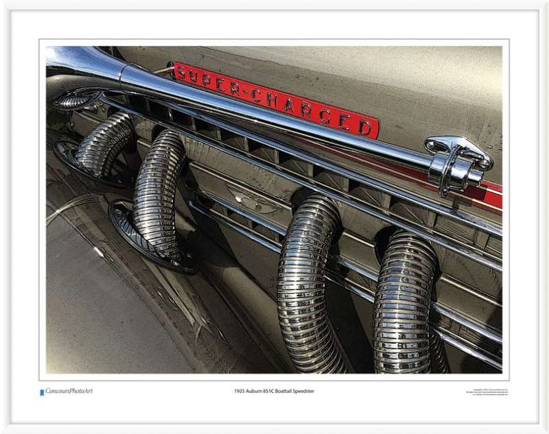 1935 Auburn 851C Boattail Speedster / CPA310C / Stylized Image