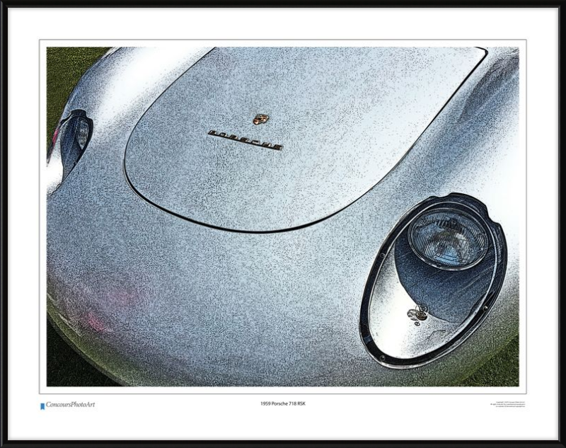 1959 Porsche 718 RSK / CPA212C / Stylized Print