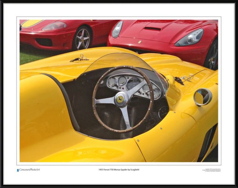 1955 Ferrari 750 Monza Spyder by Scaglietti / CPA610A / Color Image