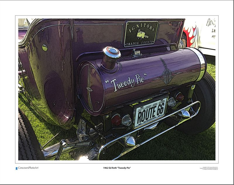 1962 Ed Roth "Tweedy Pie" / CPA512C / Stylized Image