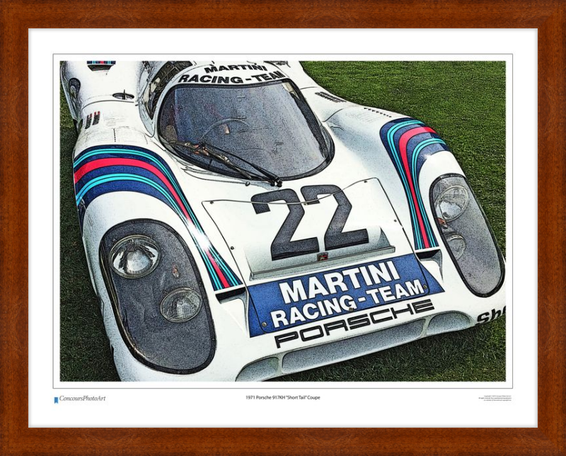 1971 Porsche 917KH "Short Tail" Coupe / CPA409C / Stylized Print