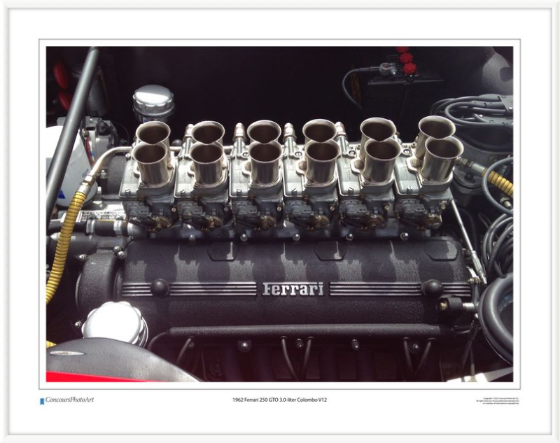 1962 Ferrari 250 GTO 3.0-liter Colombo V12 / CPA705A / Color Image