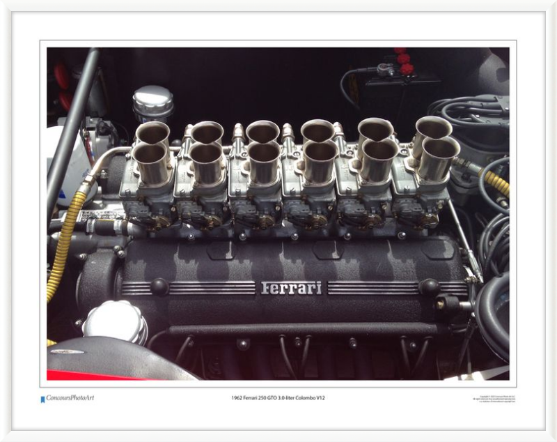1962 Ferrari 250 GTO 3.0-liter Colombo V12 / CPA705A / Color Image