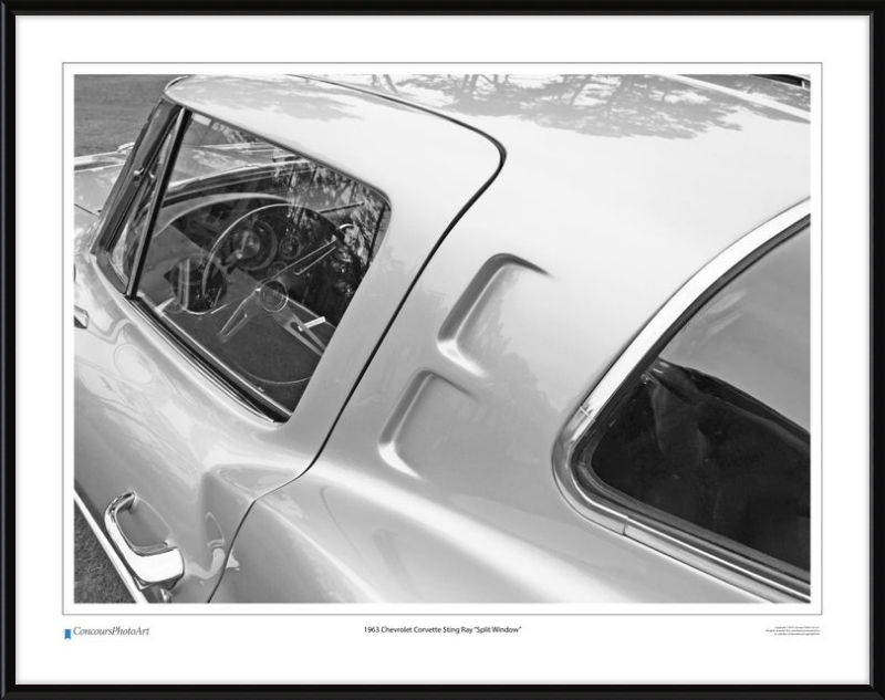 1963 Chevrolet Corvette Sting Ray "Split Window" / CPA301B / B&W Print