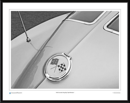 1963 Chevrolet Corvette Sting Ray "Split Window" / CPA317B / B&W Print