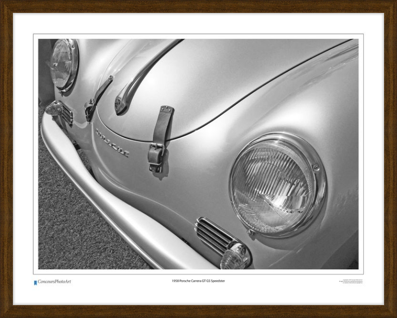 1958 Porsche Carrera GT GS Speedster / CPA203B / B&W Print