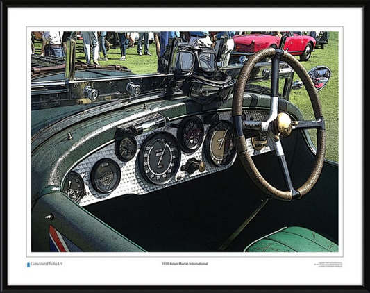 1930 Aston Martin International / CPA602C / Stylized Image