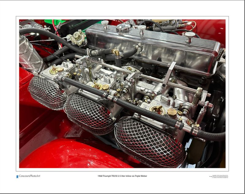 1968 Triumph TR250 2.5-liter Inline-six Triple Weber / CPA707A / Color Image