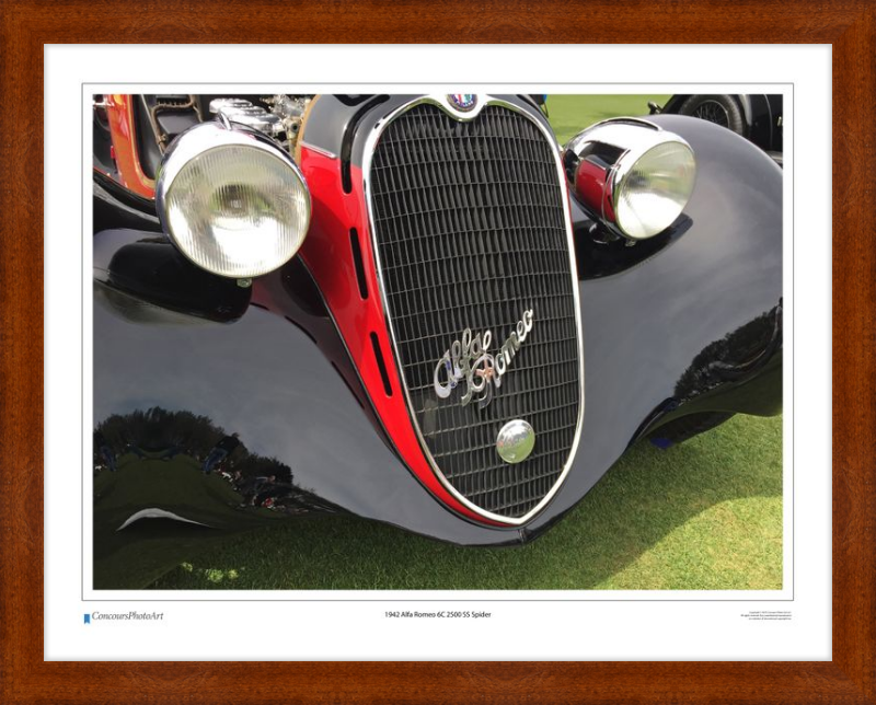 1942 Alfa Romeo 6C 2500 SS Spider / CPA216A / Color Print