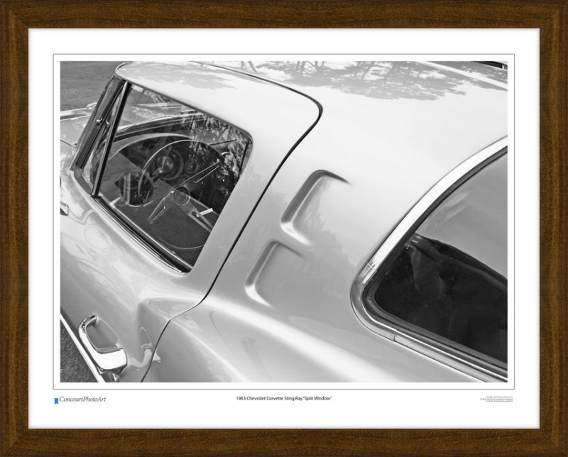 1963 Chevrolet Corvette Sting Ray "Split Window" / CPA301B / B&W Print