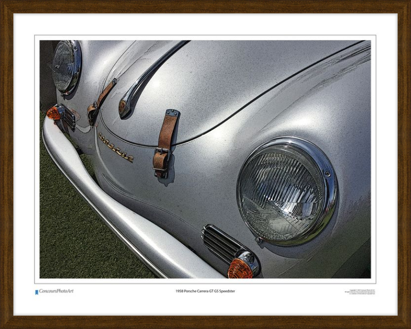 1958 Porsche Carrera GT GS Speedster / CPA203C / Stylized Image