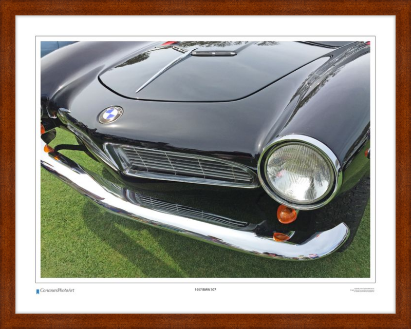 1957 BMW 507 Roadstder / CPA217A / Color Print