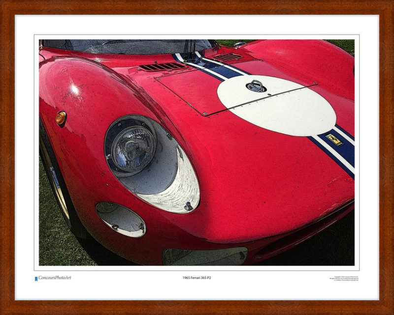 1965 Ferrari 365 P2 / CPA411C / Stylized Image