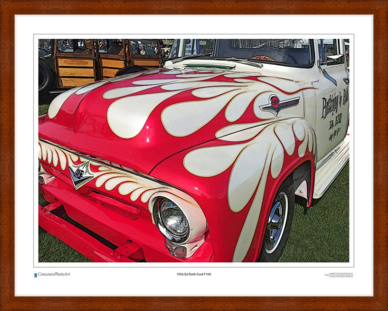 1956 Ed Roth Ford F100 / CPA504C / Stylized Image