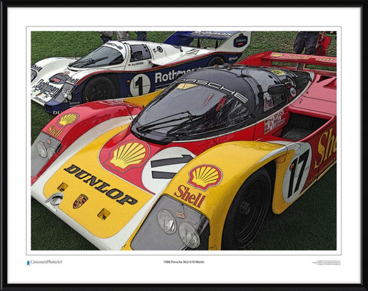 1988 Porsche 962-010 Works / CPA402C / Stylized Image