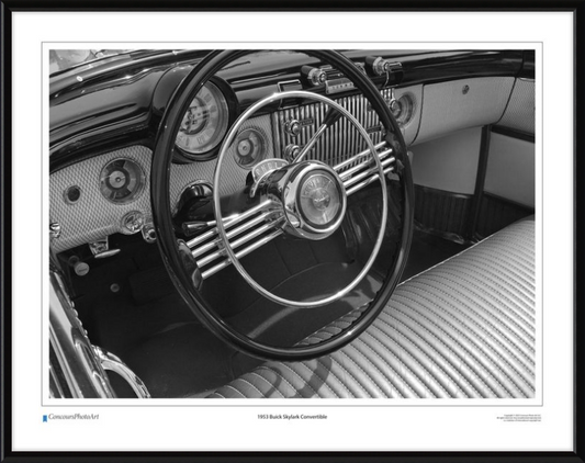 1953 Buick Skylark Convertible / CPA606B / Black and White