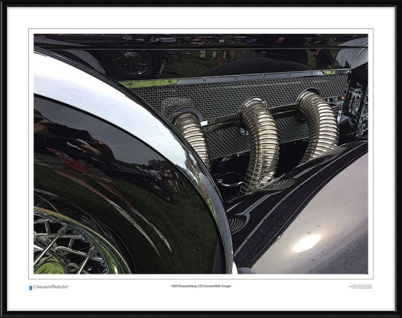 1929 Duesenberg J/SJ Convertible Coupe / CPA314C / Stylized Print