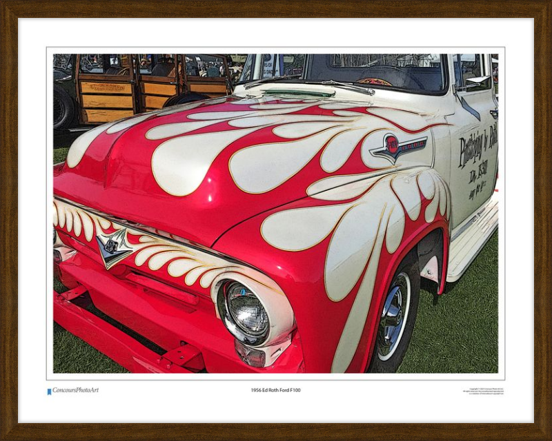 1956 Ed Roth Ford F100 / CPA504C / Stylized Image