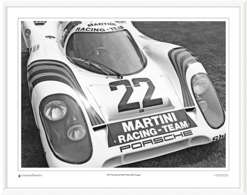1971 Porsche 917KH "Short Tail" Coupe / CPA409B / B&W Print