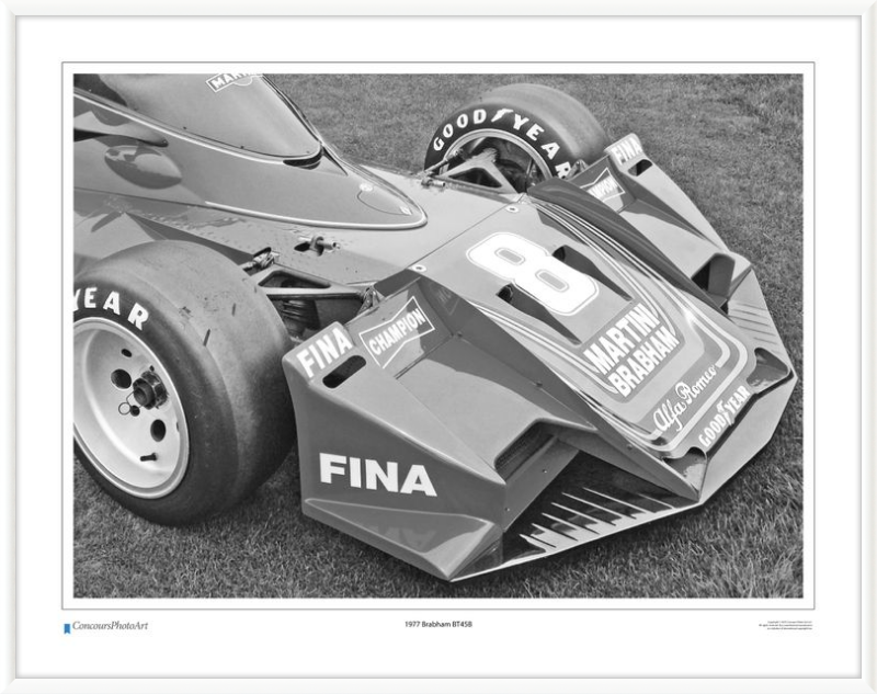 1977 Brabham BT45B / CPA412B / B&W Print