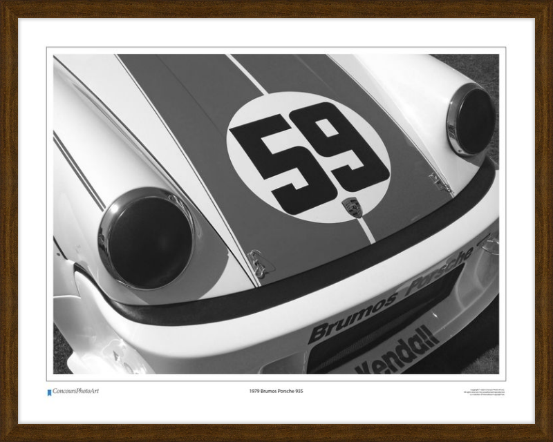 1979 Brumos Porsche 935 / CPA401B / Black and White