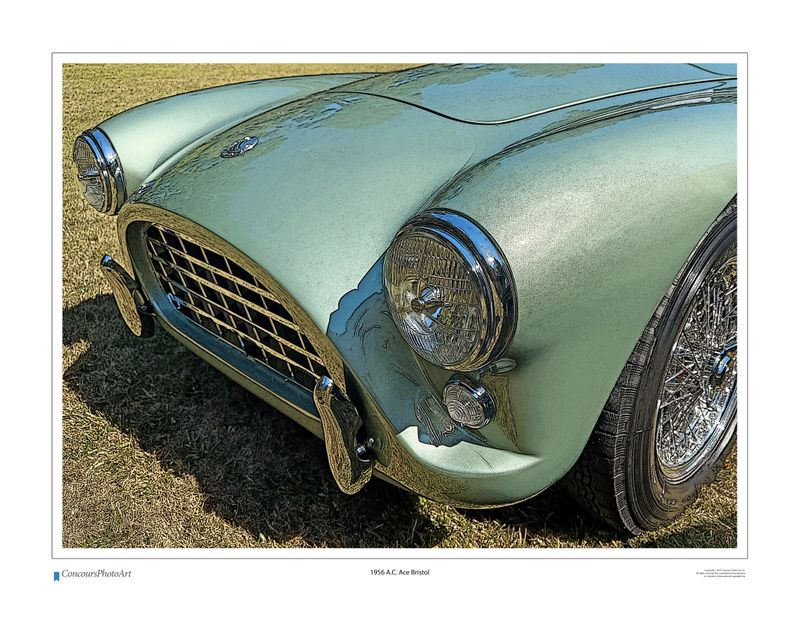 1956 A.C. Ace Bristol / CPA118C / Stylized Print