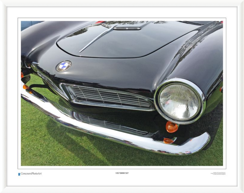 1957 BMW 507 Roadstder / CPA217A / Color Print