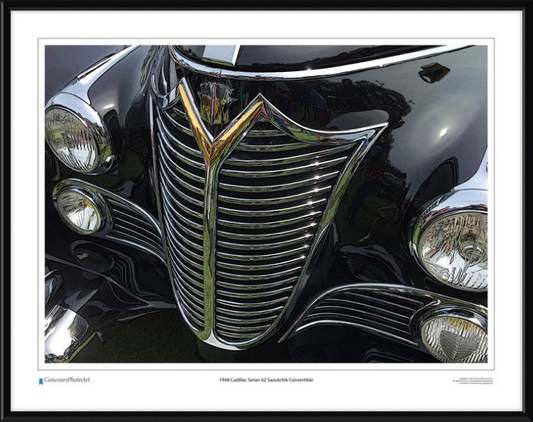 1948 Cadillac Series 62 Saoutchik Convertible / CPA302C / Stylized Image